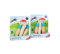 Small Foot 11872 Corda per Saltare Active in Legno 100% Certificato, Set da 2, Gioco per Il Movimento, dai 5 Anni Toys, Multicolore