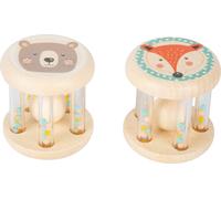 Small Foot Design – Sonaglio in legno – Rattle Animals Pastel – colori pastello – con palline 2 pz