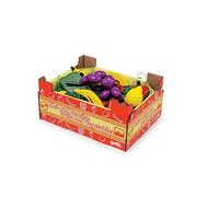 small foot 1646 Scala con frutta, frutti di legno, ideale per giochi di ruolo, negozio di commercianti, negozio d'angolo, a partire da 3 anni