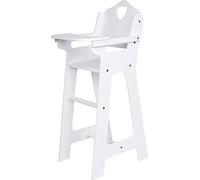 Piccola sedia per bambole in legno bianca