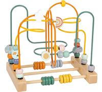 Small Foot 11956 Safari Wooden Motor Skills Toy for Children with 3 Metal Bows f