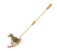 small foot Push-Along Duck, Wood, Moving Head, Helps with Learning, Walking aid,