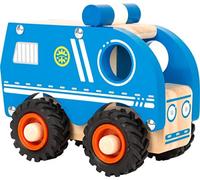 Small Foot- Auto della Polizia Legno, per Bambini dai 18 Mesi, certificata FSC a