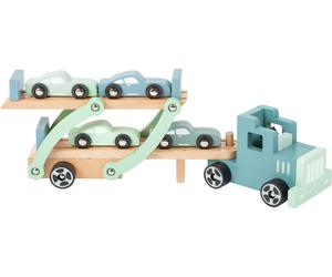 Small Foot Autotransporter Chicago aus Holz, mit beweglicher Laderampe, abnehmba