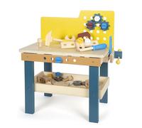 small foot Banco da lavoro "Workshop", incl. morsa, 4 attrezzi e accessori in legno, dai 3 anni in su, 12558