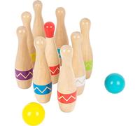 Small Foot Birilli Active in Legno, con Sacchetto, Gioco Indoor e Outdoor per bambni dai 3 Anni, 11912