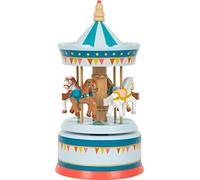 Small Foot Box Horse Carousel Circus Made of Wood, Decoration for The Nursery, with Music to Fall Asleep,12321 Toys, Multicolor