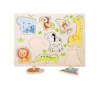 Small Foot by Legler Animali Dello Zoo, Set Puzzle in Legno, Colore Multicolore, 4763