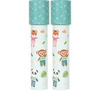 Small Foot Caleidoscopio Jungle Friends, in Materiale FSC®Certificato, con Motivi affascinanti e Forme Colorate, per Bambini dai 3 Anni, 12766 (Confezione da 2)