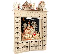 Small Foot calendario dell’Avvento in legno Sogno d’inverno con illuminazione LED