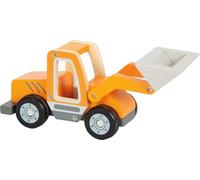 small foot Caricatore Compatto Legno, Giocattolo con Braccio della Pala e Ruote gommate, Veicolo da Costruzione per Bambini dai 2 Anni, 12635, Colore Coloured