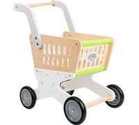 small foot 11161 Wooden shopping trolley, accessory for shop and role play, from