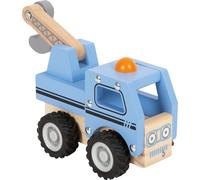 Small Foot Tow Truck Made of FSC 100%-Certified Wood, Toy car with Moving Crane,