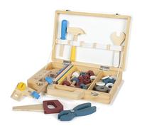 small foot Cassetta degli attrezzi "Workshop", con attrezzi e accessori in legno, dai 3 anni in su, 12556