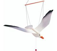 Gabbiano cigno airone oca in legno pendente ali oscillanti apertura alare cm 75