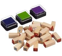 Set timbri legno alfabeto per bambini Small Foot