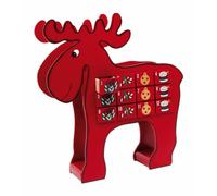Small Foot Company Calendario d'Avvento «Alce» Calendario d'Avvento «Alce», Legno, Rosso