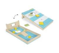 small foot Cornhole and Sling Puck Active, Wood, 2-in-1 Throwing, Family Game fo