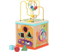 Small Foot- Animale Dado Motorio con Un Divertimento Multifunzionale su 5 Lati, Multicolore, 20 x 20 x 20 centimtres, 10622