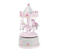 Small Foot 11230 Carillon per Bambini giostra dei Cavalli, in Legno, con Melodia, Ideale Come Ninna Nanna