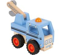 Small Foot Tow Truck Made of FSC 100%-Certified Wood, Toy car with Moving Crane,