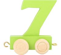 Small Foot Design- Trenino con Il Numero 7" in Legno Naturale, Colore Bunt Sortiert, Small, 10569