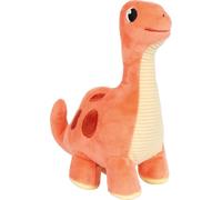 Small Foot Dinosauro Rosso Dino, 19 cm, Tessuto a Coste, Stoffa Come ausilio per la Nanna, Animale di Peluche per Bebè e Bambini Piccoli, 12685, Colore Coloured