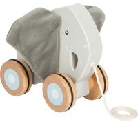 small foot Elefante, Orecchie scricchiolanti in Legno, Giocattolo da trainare con Ruote gommate, promuove la motricità e i Primi Passi, per Bambini da 1 Anno, 12624, Colore Coloured