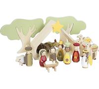 Small Foot Manger Play Set Made of Wood, Child-Friendly Christmas Decoration, 12