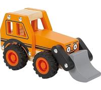 Small Foot Excavator Made of FSC 100%-Certified Wood, Toy Truck w/frontloader fo