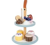 small foot Cupcake Tray tasty made of wood, toy food kitchen and play store for