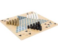 small foot Gioco Barricate e Halma Gold Edition - gioco da tavolo in legno bifacciale