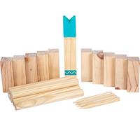 small foot Gioco dei Vichinghi Kubb compatto "Active" in legno, amato gioco di lancio Outdoor per tutta la famiglia