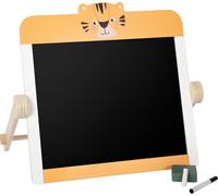 Small Foot Gesso Bianca Safari, Lavagna Magnetica in Legno FSC 100% Certificato, Utilizzabile su Entrambi i Lati, per Bambini dai 4 Anni, 12736