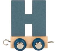 small foot letter trein Polar H van hout, kan individueel worden gecombineerd, o