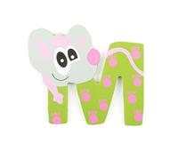 Piccolo Legno Alfabeto con Animali Lettera M