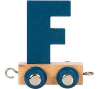 small foot Lettera Polare F, Trenino in Legno combinabile a Piacere, da Decorare e Regalare, 12576, Multicolore, F