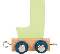 small foot Lettera Polare J, Trenino in Legno combinabile a Piacere, da Decorare e Regalare, 12580, Multicolore, J