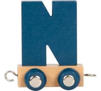 small foot Lettera Polare N, Trenino in Legno combinabile a Piacere, da Decorare e Regalare, 12584, Multicolore, N