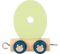 small foot Lettera Polare O, Trenino in Legno combinabile a Piacere, da Decorare e Regalare, 12585, Multicolore