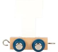 small foot Lettera Polare T, Trenino in Legno combinabile a Piacere, da Decorare e Regalare, 12590, Multicolore, T