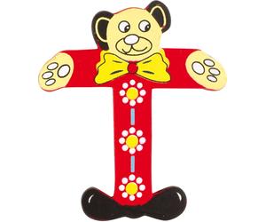 Small Foot Lettera T in Legno Orso - 1 pz.