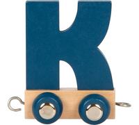 small foot Lettera Trenino Polare K, Trenino in Legno combinabile a Piacere, da Decorare e Regalare, 12581