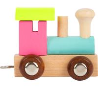 Small Foot locomotiva colorata per piste ferroviarie in legno