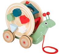 Small Foot 11734 Pull-Along Wooden Snail Toy for Children from 12 Months
