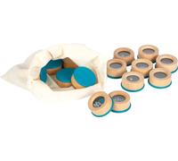 small foot Listening Memory, kids' acoustic sensory game, 16 filled wood contain