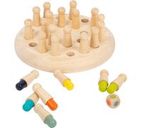 small foot 11962 Wooden Colours Memory, with 24 game pieces, for two to four pla