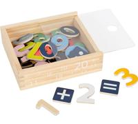 Small Foot 10731 Magnetic Numbers in A Wooden Box, 40 Numbers of 0-9 in A Colouf