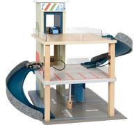 small foot Parcheggio multipiano con Ascensore, in Legno, con 2 Auto elettriche, da 3 Anni