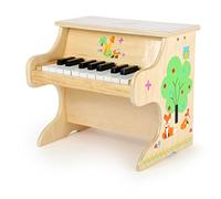 Small Foot- Pianoforte Volpacchiotto, in Legno, Strumento Bambini con Scala Prime esperienze Musicali Applicazioni di Animali, Colore Volpe, 10724